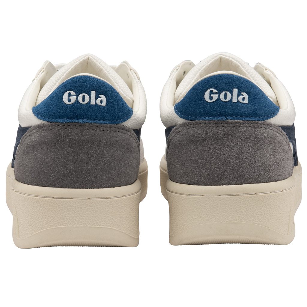Gola Classics Grandslam Trident Sneakers Blancos Azul Marino Azules Mexico | NBX-082791