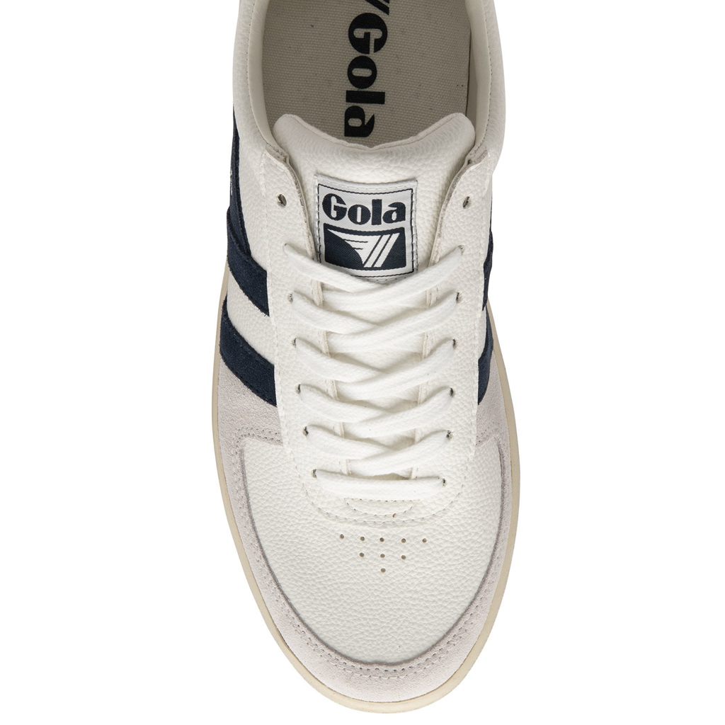 Gola Classics Grandslam Trident Sneakers Blancos Azul Marino Azules Mexico | NBX-082791