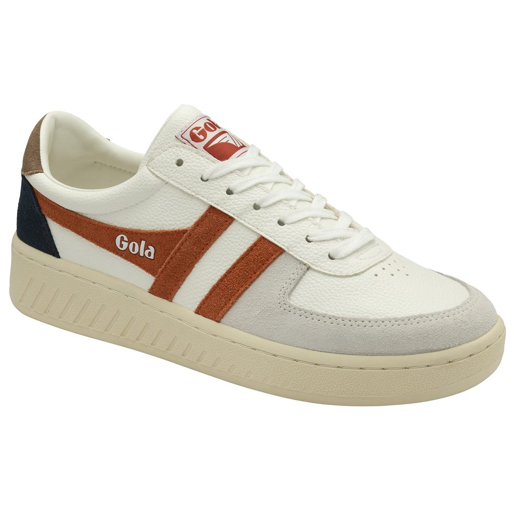 Gola Classics Grandslam Trident Sneakers Blancos Naranjas Mexico | VDG-358729