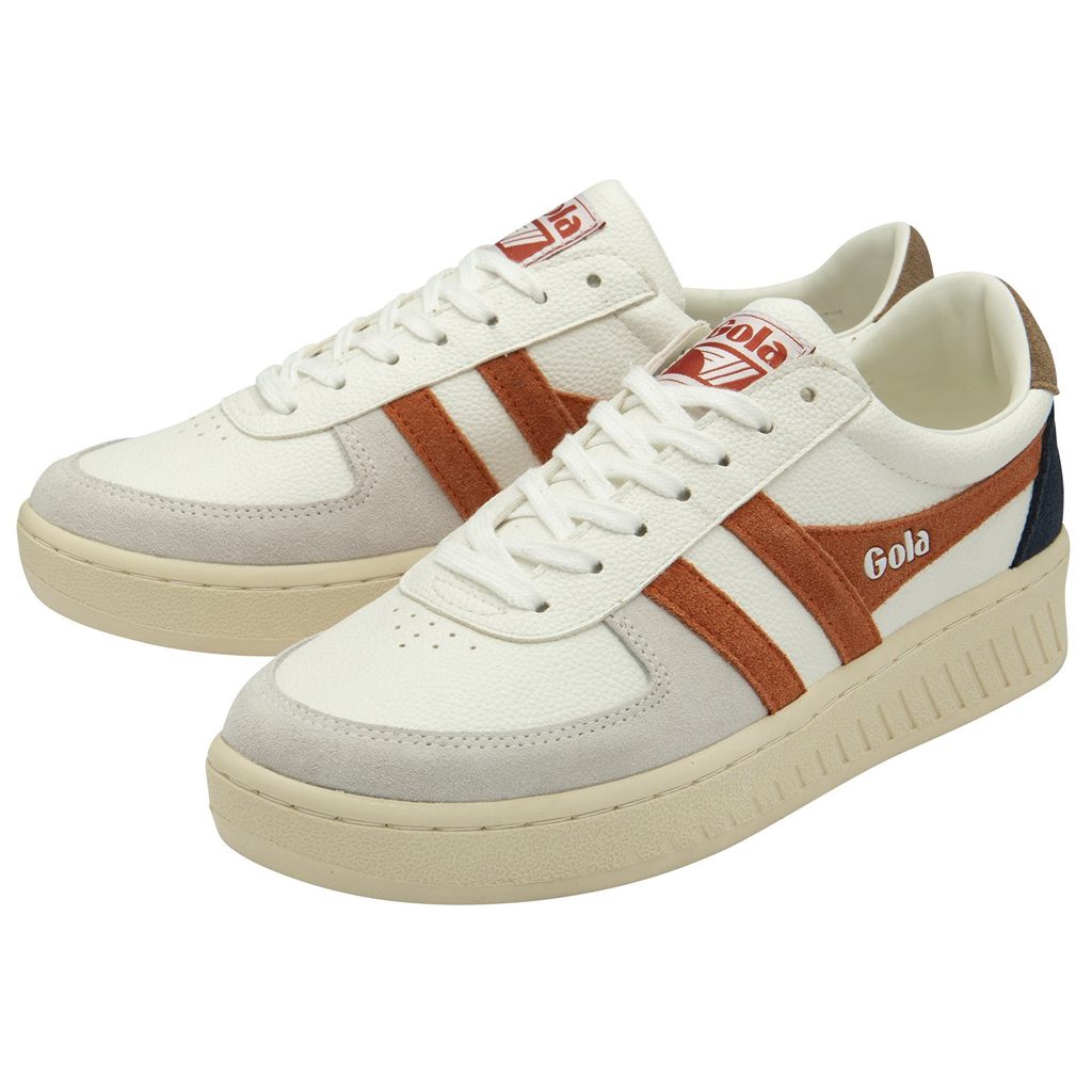 Gola Classics Grandslam Trident Sneakers Blancos Naranjas Mexico | VDG-358729