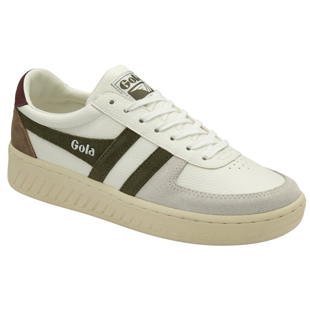 Gola Classics Grandslam Trident Sneakers Blancos Kaki Vino Mexico | QWY-281906