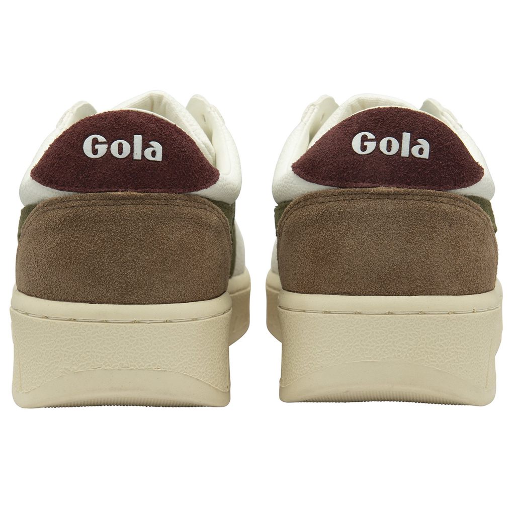 Gola Classics Grandslam Trident Sneakers Blancos Kaki Vino Mexico | QWY-281906