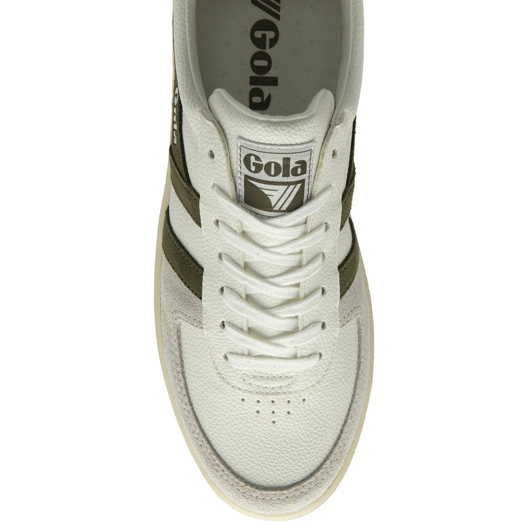 Gola Classics Grandslam Trident Sneakers Blancos Kaki Vino Mexico | QWY-281906