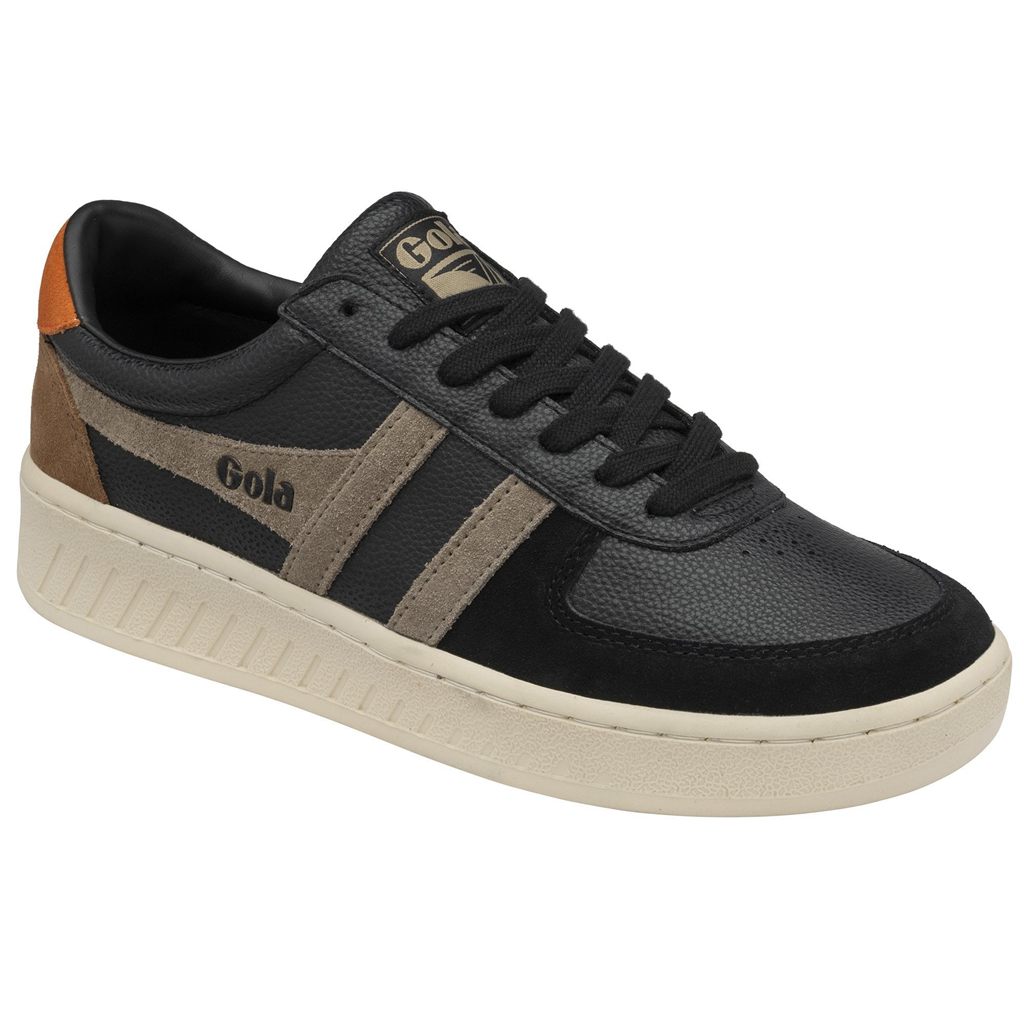 Gola Classics Grandslam Trident Sneakers Negros Naranjas Mexico | JZT-306987
