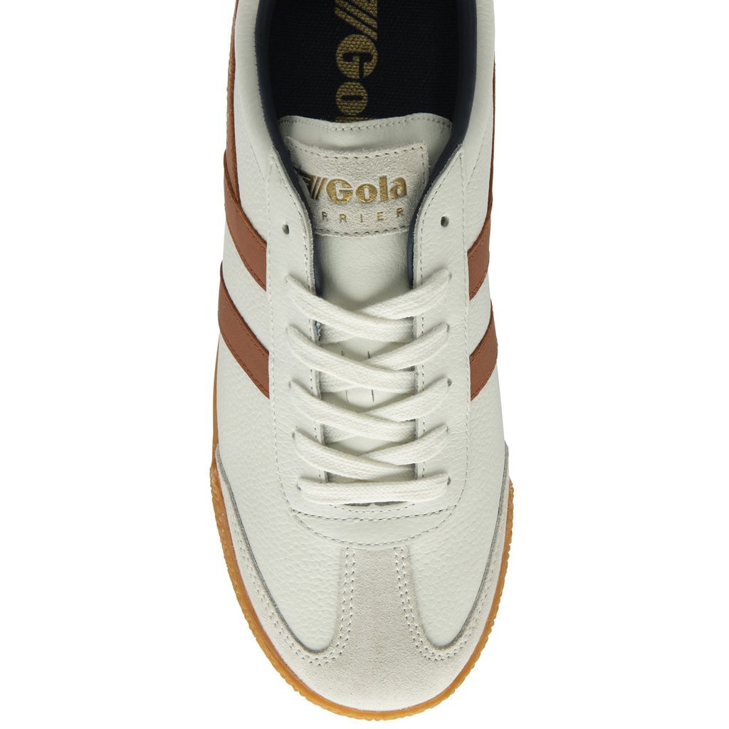 Gola Classics Harrier Leather Sneakers Blancos Naranjas Azul Marino Mexico | TWR-385692
