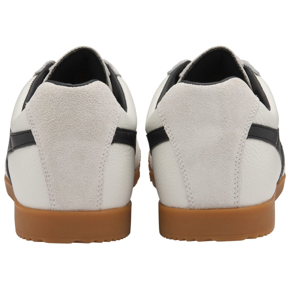 Gola Classics Harrier Leather Sneakers Blancos Negros Negros Mexico | OLJ-508173