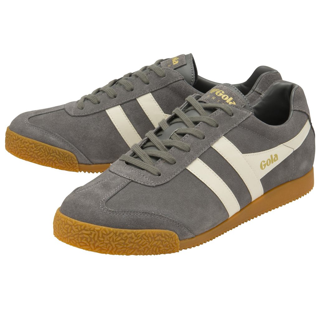 Gola Classics Harrier Suede Sneakers Ash Ecru Mexico | UXW-580173