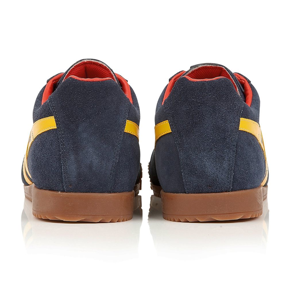 Gola Classics Harrier Suede Sneakers Azul Marino Rojos Mexico | QKC-398457