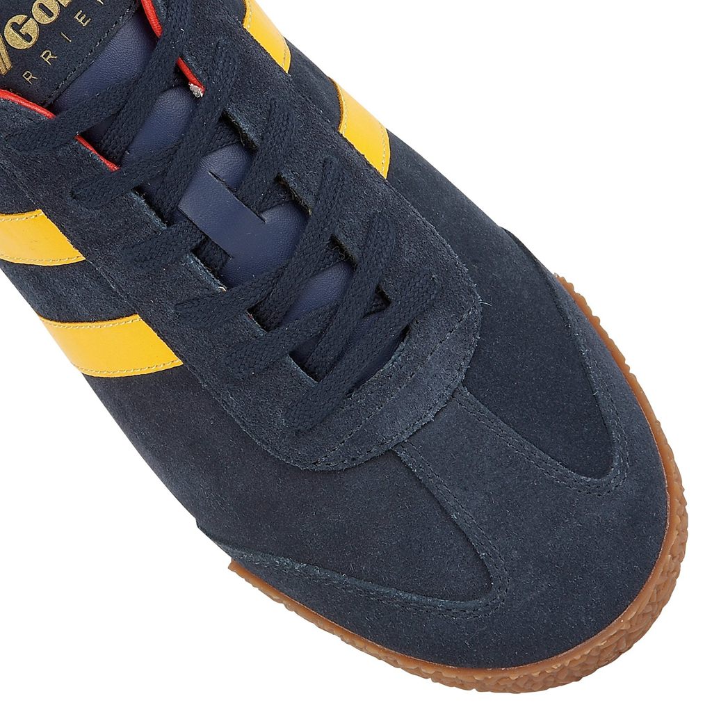 Gola Classics Harrier Suede Sneakers Azul Marino Rojos Mexico | QKC-398457