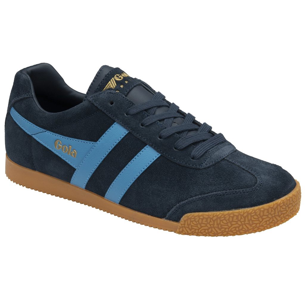 Gola Classics Harrier Suede Sneakers Azul Marino Mexico | UAY-813240