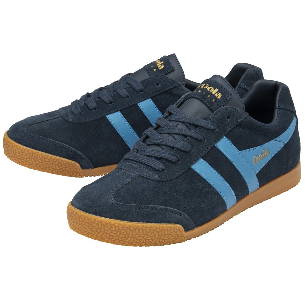 Gola Classics Harrier Suede Sneakers Azul Marino Mexico | UAY-813240