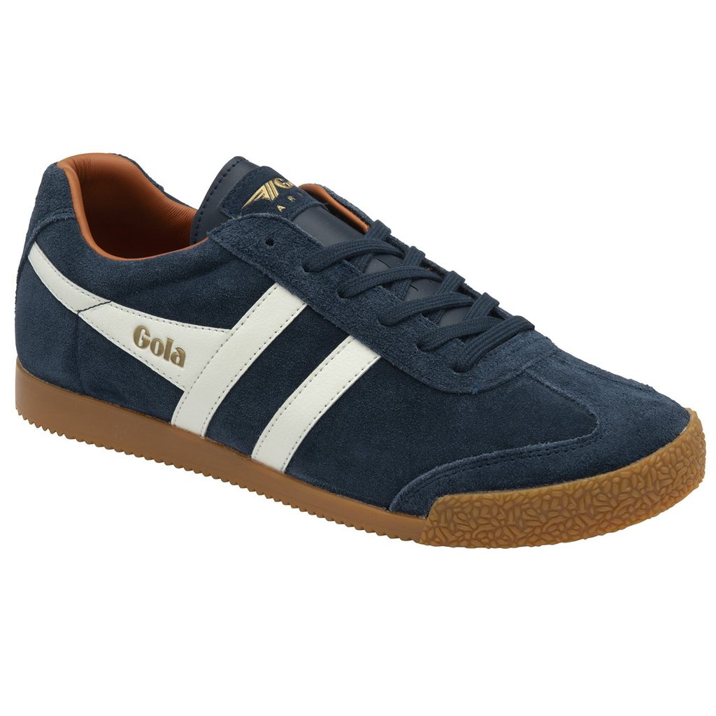 Gola Classics Harrier Suede Sneakers Azul Marino Blancos Naranjas Mexico | XSR-894027
