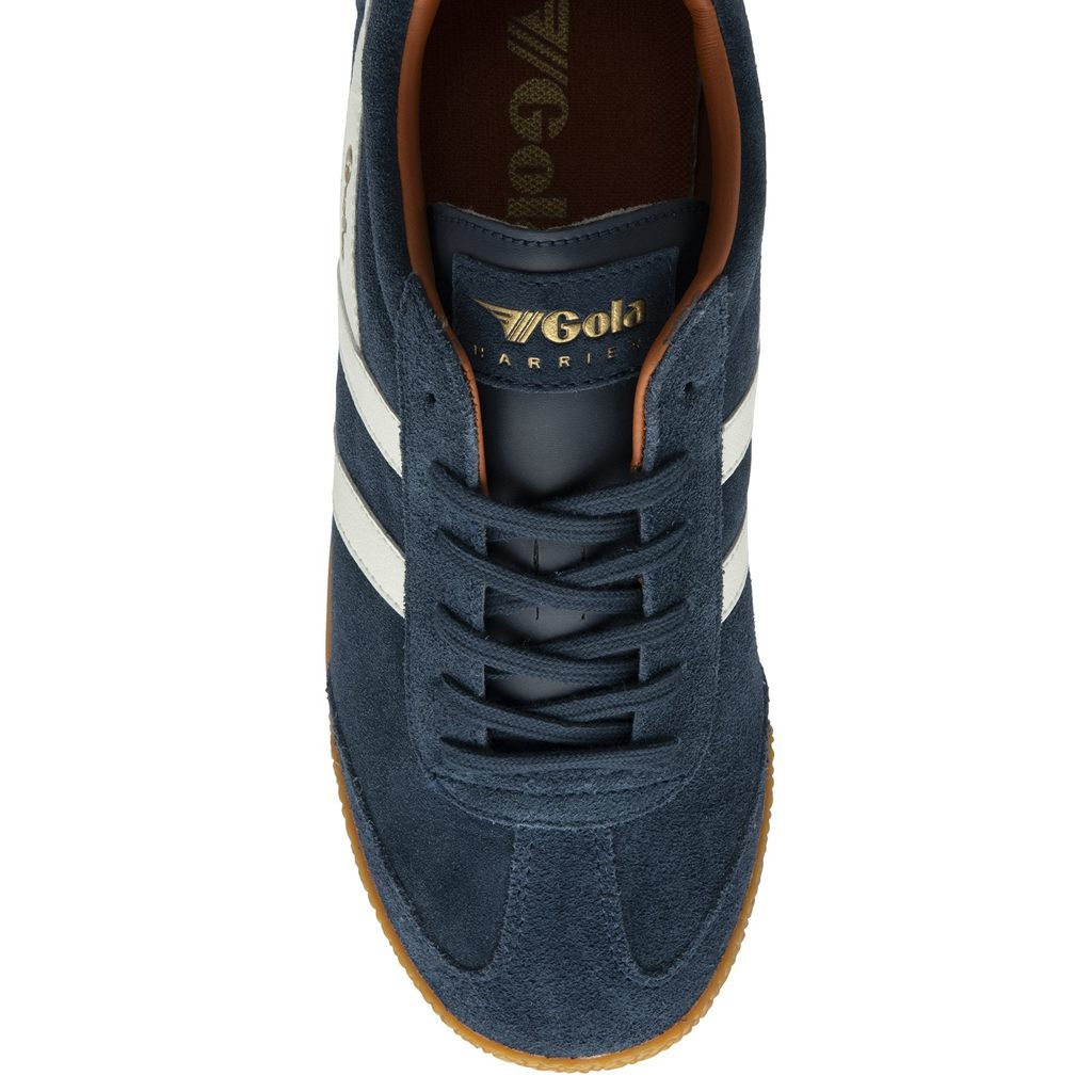 Gola Classics Harrier Suede Sneakers Azul Marino Blancos Naranjas Mexico | XSR-894027