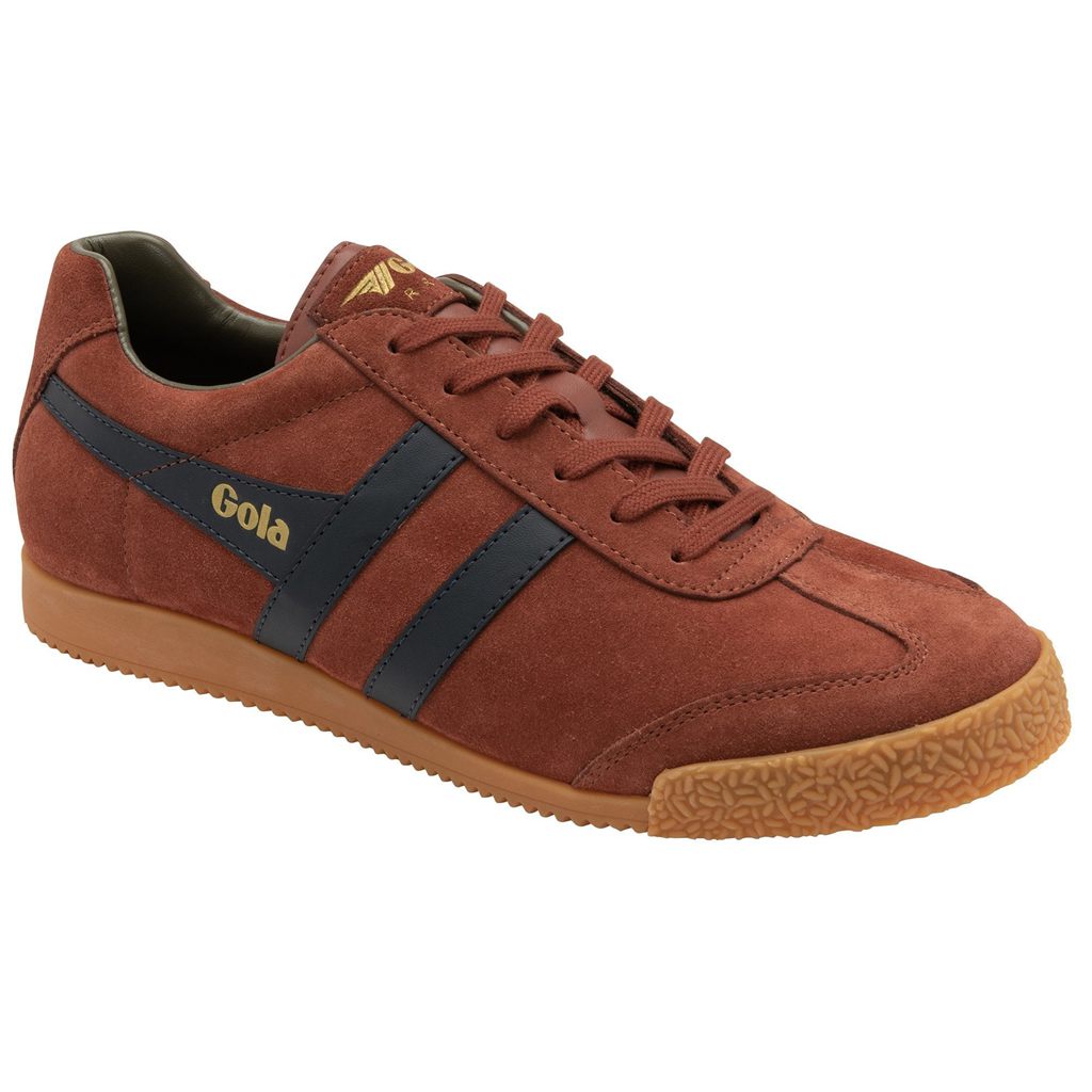 Gola Classics Harrier Suede Sneakers Azul Marino Kaki Mexico | BST-124069