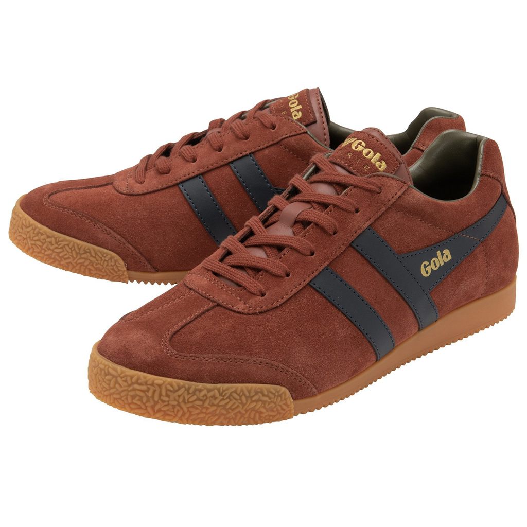 Gola Classics Harrier Suede Sneakers Azul Marino Kaki Mexico | BST-124069