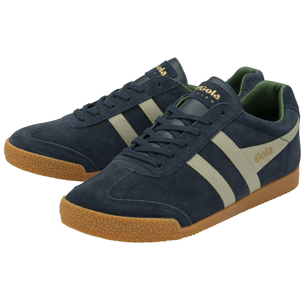 Gola Classics Harrier Suede Sneakers Azul Marino Grises Mexico | ZGH-613724