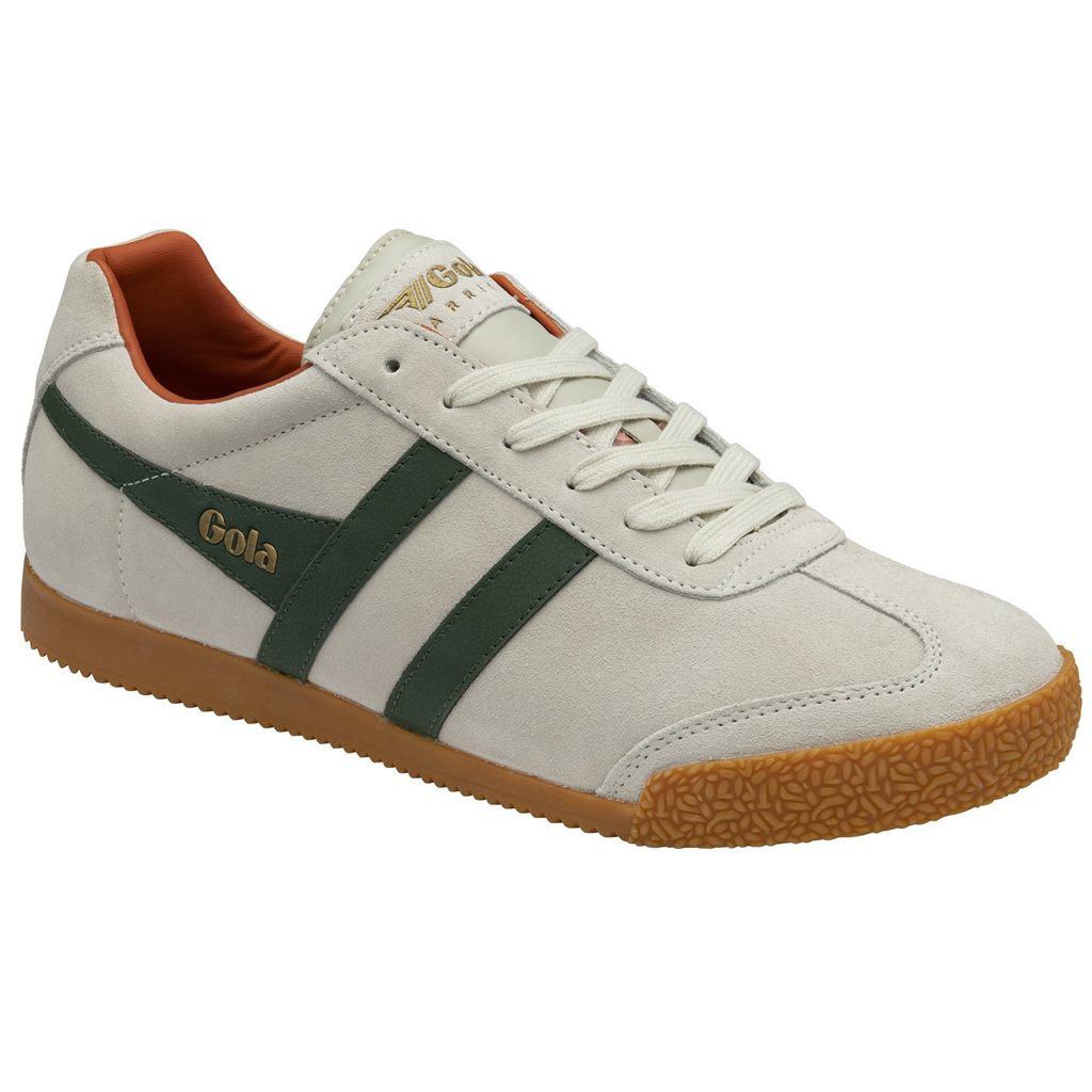 Gola Classics Harrier Suede Sneakers Blancos Naranjas Mexico | BCJ-543879