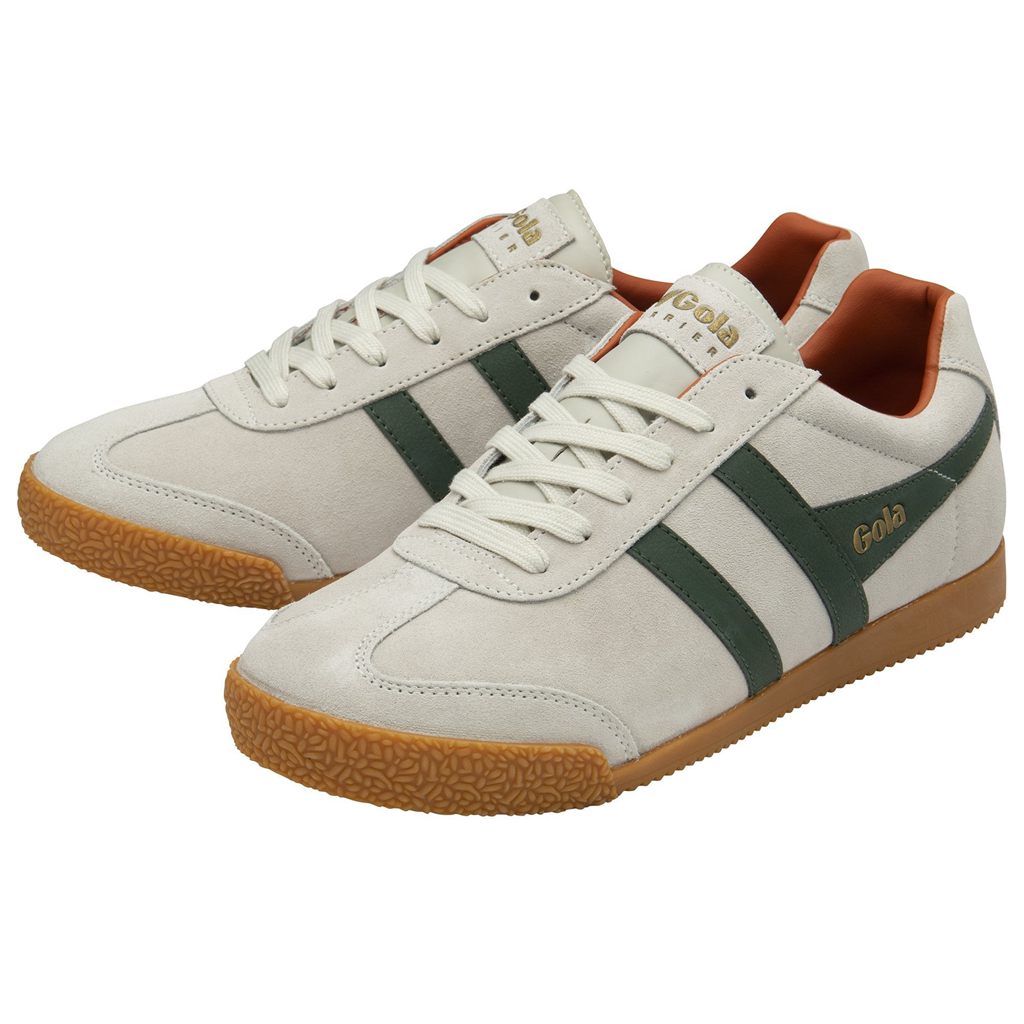 Gola Classics Harrier Suede Sneakers Blancos Naranjas Mexico | BCJ-543879