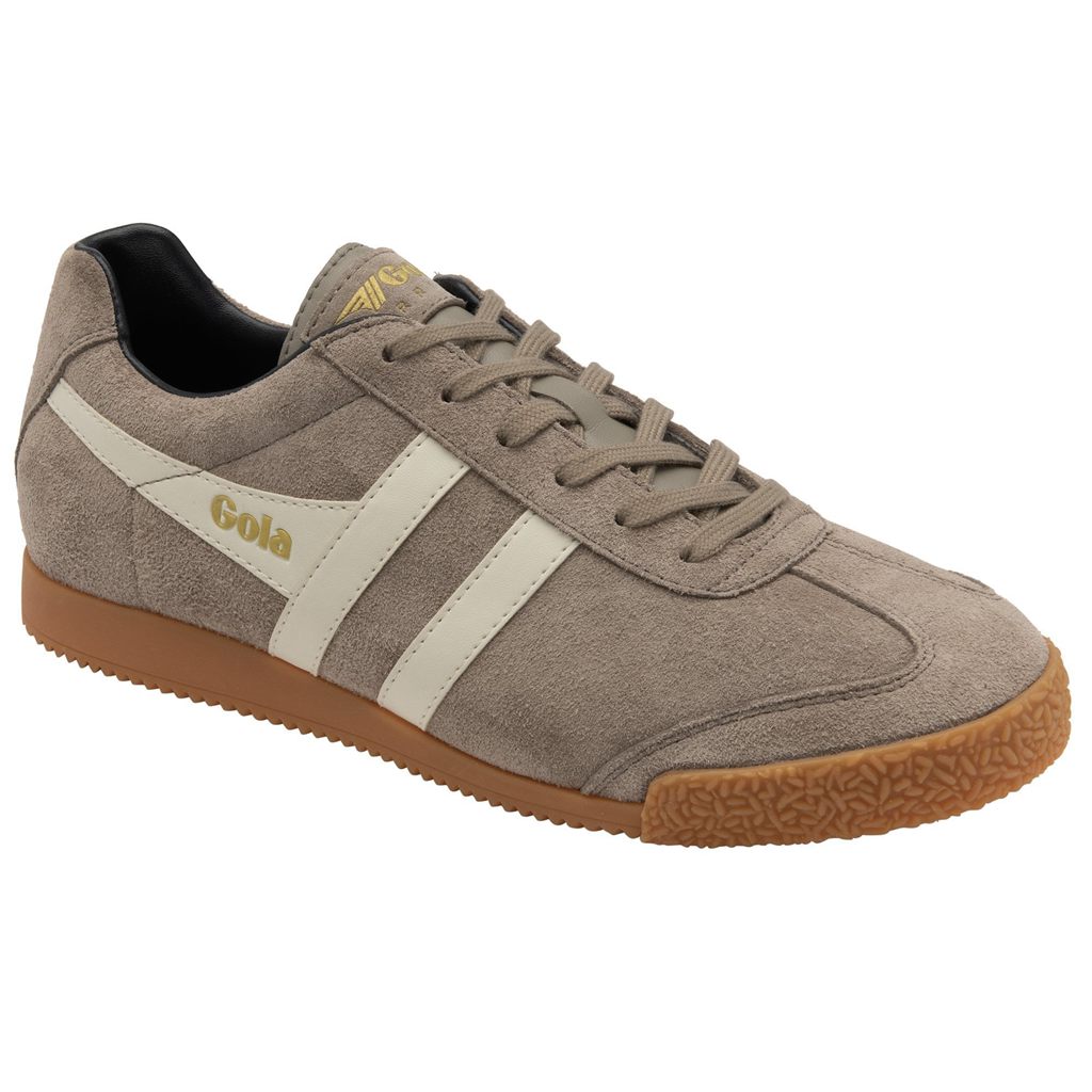 Gola Classics Harrier Suede Sneakers Blancos Azul Marino Mexico | EUV-613297
