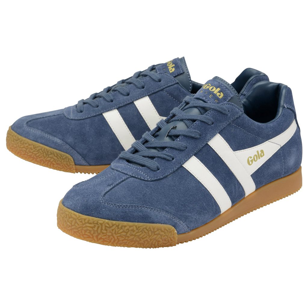 Gola Classics Harrier Suede Sneakers Blancos Mexico | XUR-590487