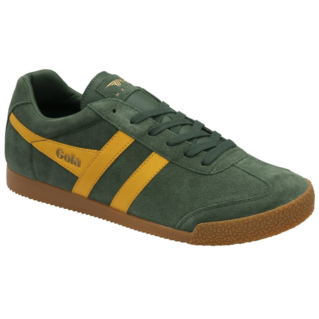 Gola Classics Harrier Suede Sneakers Evergreen Sun Mexico | SWP-315807