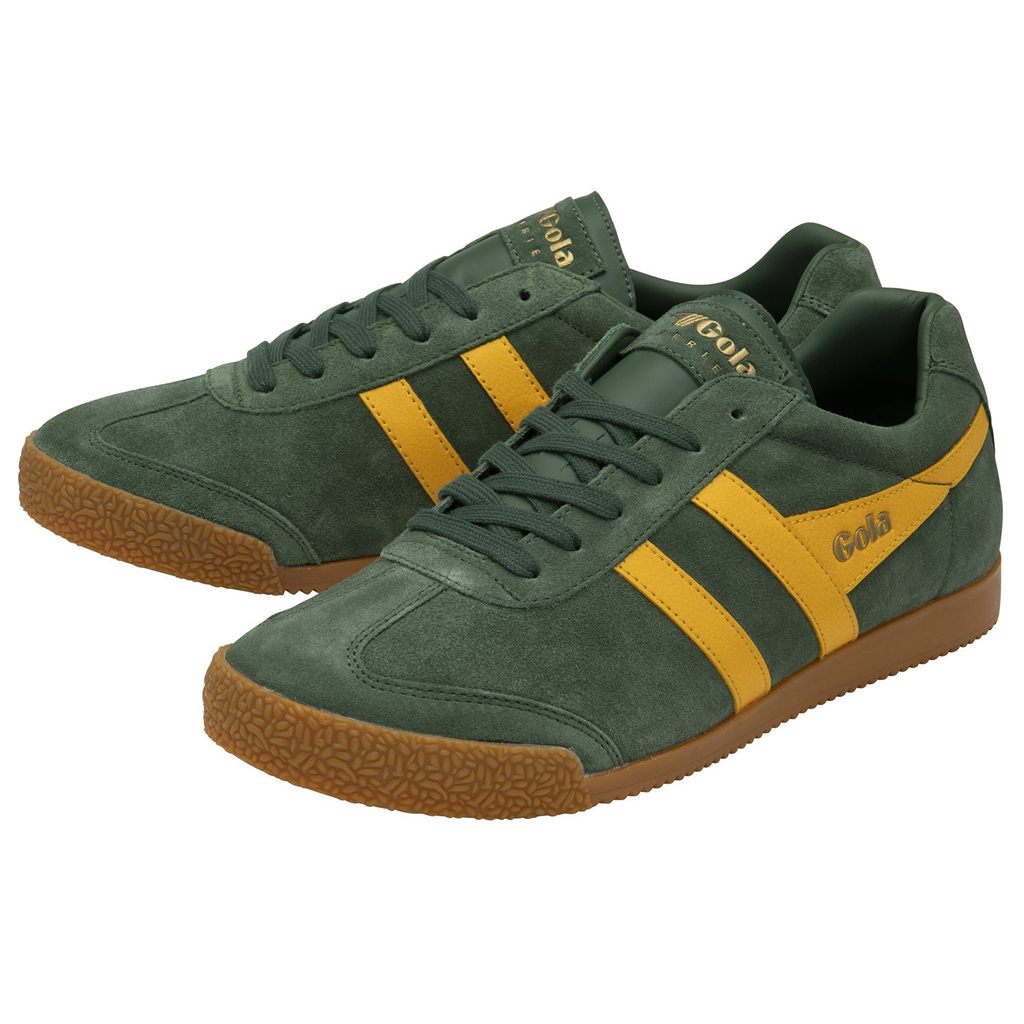 Gola Classics Harrier Suede Sneakers Evergreen Sun Mexico | SWP-315807