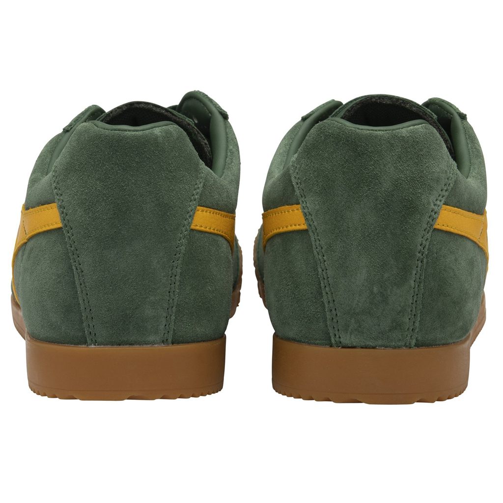 Gola Classics Harrier Suede Sneakers Evergreen Sun Mexico | SWP-315807