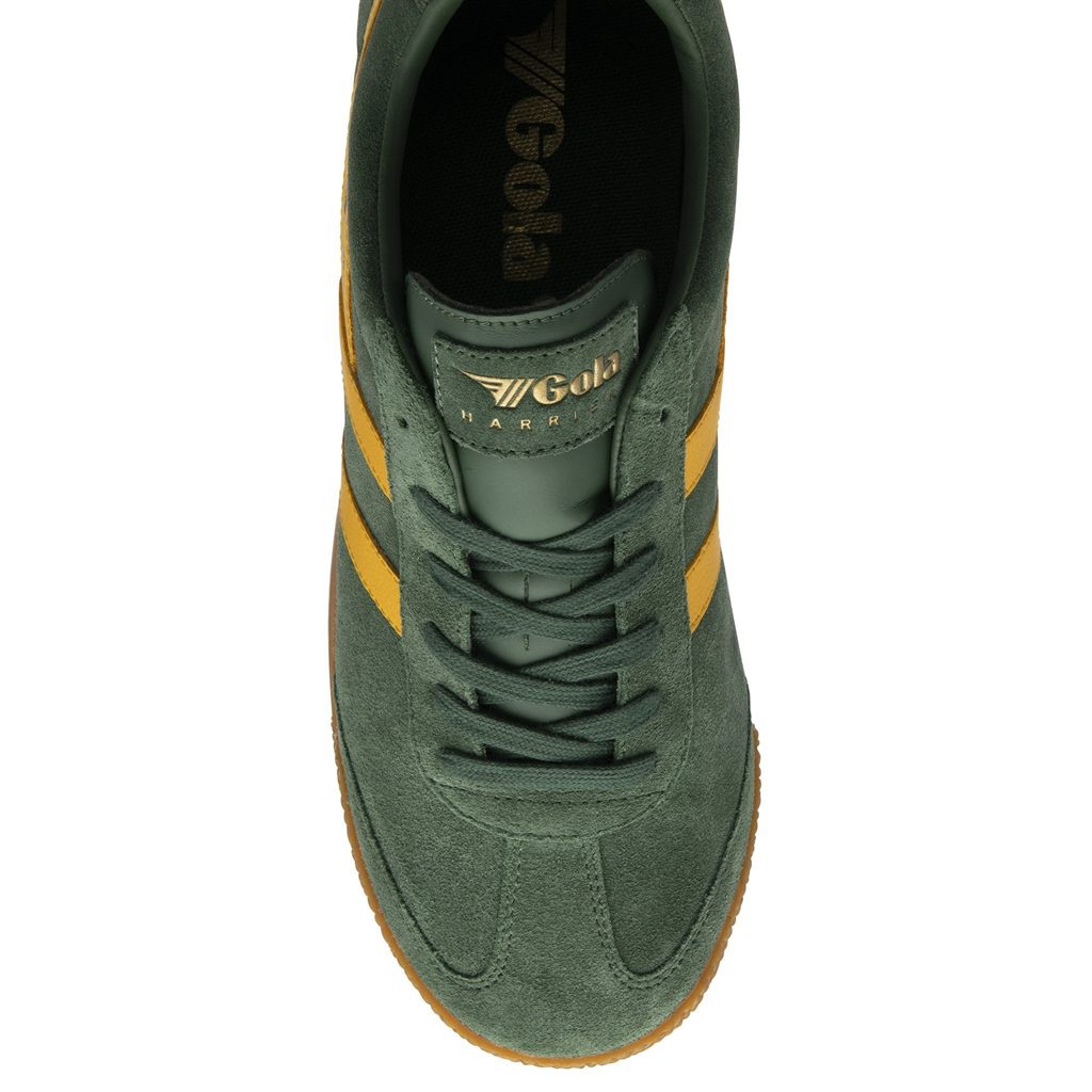 Gola Classics Harrier Suede Sneakers Evergreen Sun Mexico | SWP-315807
