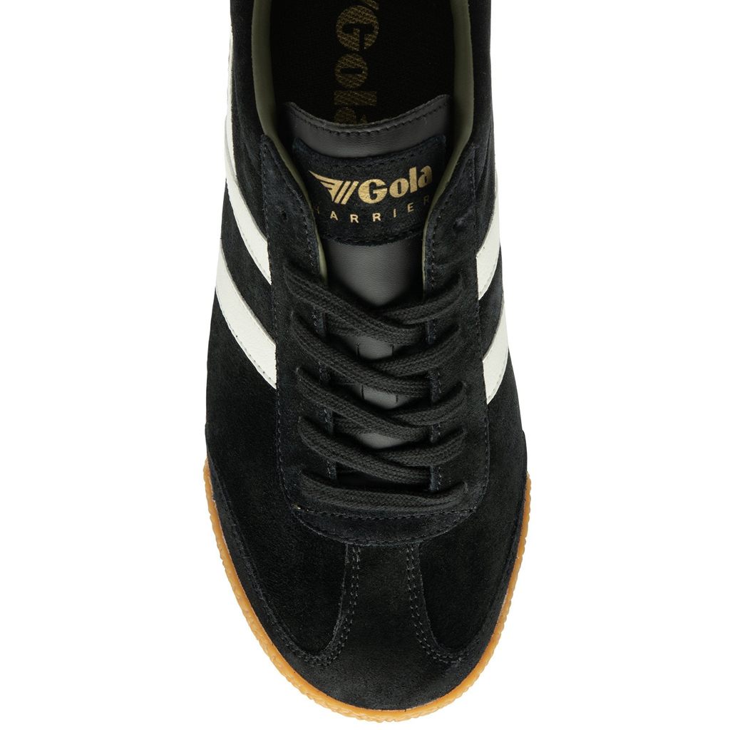 Gola Classics Harrier Suede Sneakers Negros Blancos Kaki Mexico | VSC-915862