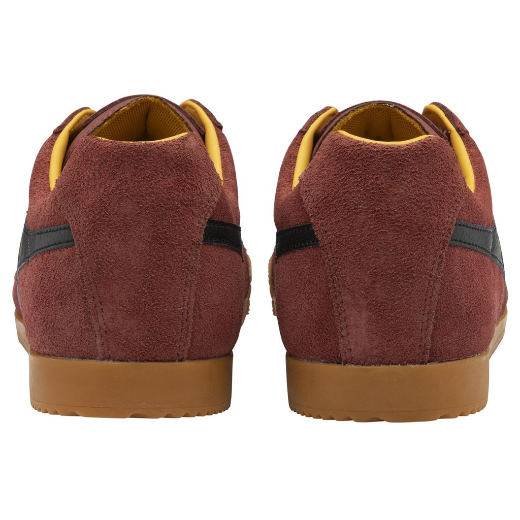 Gola Classics Harrier Suede Sneakers Rojos Negros Mexico | KNX-968735