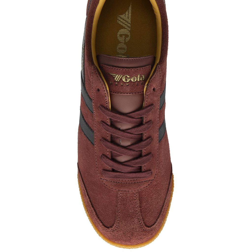 Gola Classics Harrier Suede Sneakers Rojos Negros Mexico | KNX-968735