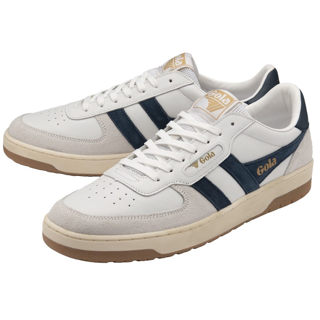 Gola Classics Hawk Sneakers Blancos Azules Mexico | FPX-429105