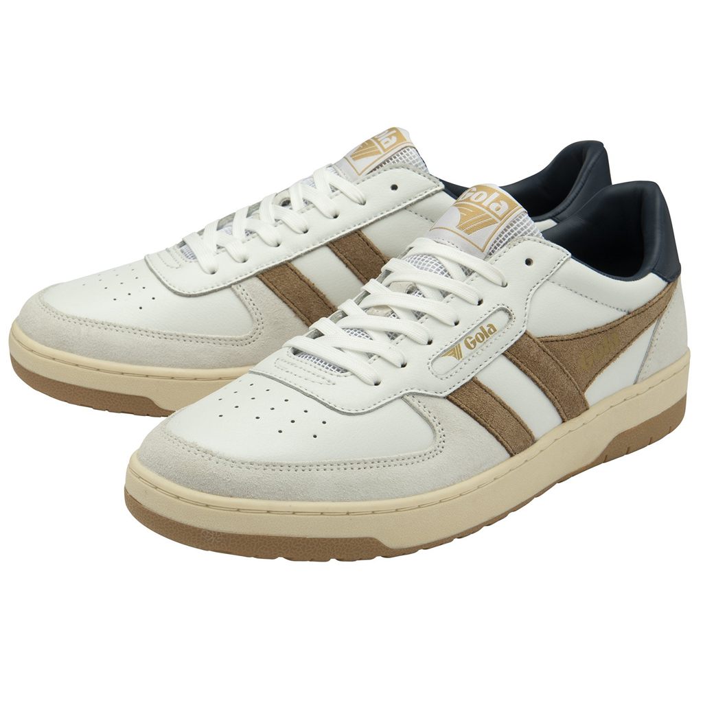 Gola Classics Hawk Sneakers Blancos Azul Marino Mexico | RLH-089615