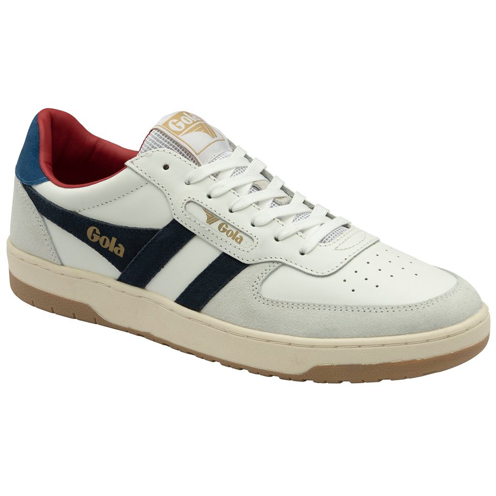Gola Classics Hawk Sneakers Blancos Azul Marino Azules Mexico | WCK-634890