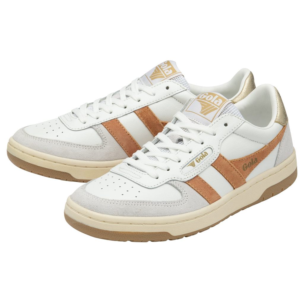 Gola Classics Hawk Sneakers Blancos Dorados Mexico | CBU-543968