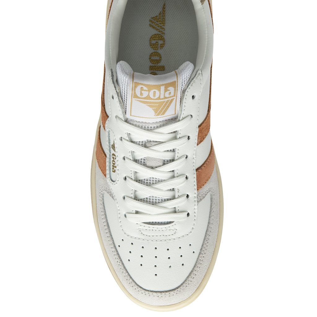 Gola Classics Hawk Sneakers Blancos Dorados Mexico | CBU-543968
