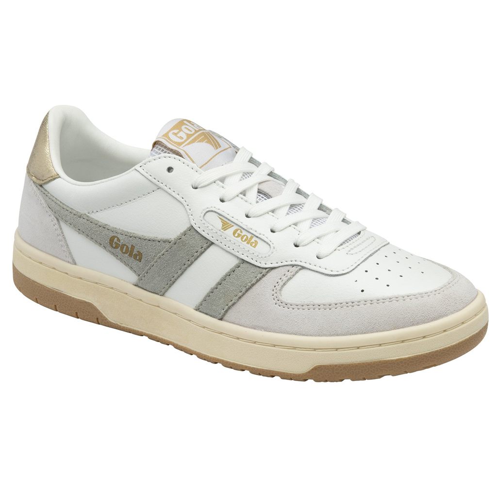 Gola Classics Hawk Sneakers Blancos Grises Claro Dorados Mexico | LDN-706589