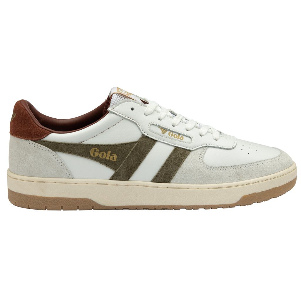 Gola Classics Hawk Sneakers Blancos Kaki Mexico | MWN-012675