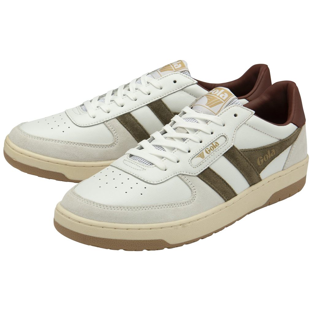 Gola Classics Hawk Sneakers Blancos Kaki Mexico | MWN-012675