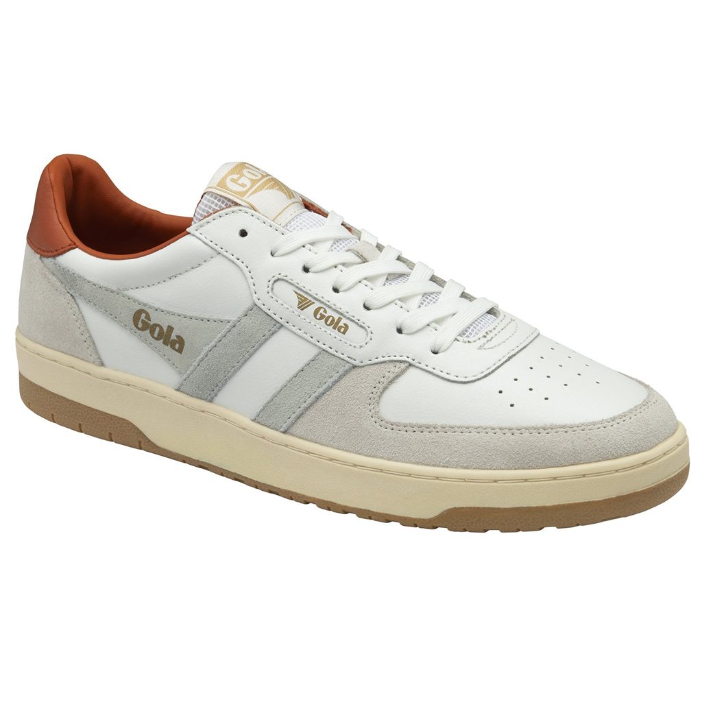 Gola Classics Hawk Sneakers Blancos Naranjas Mexico | PJX-681035