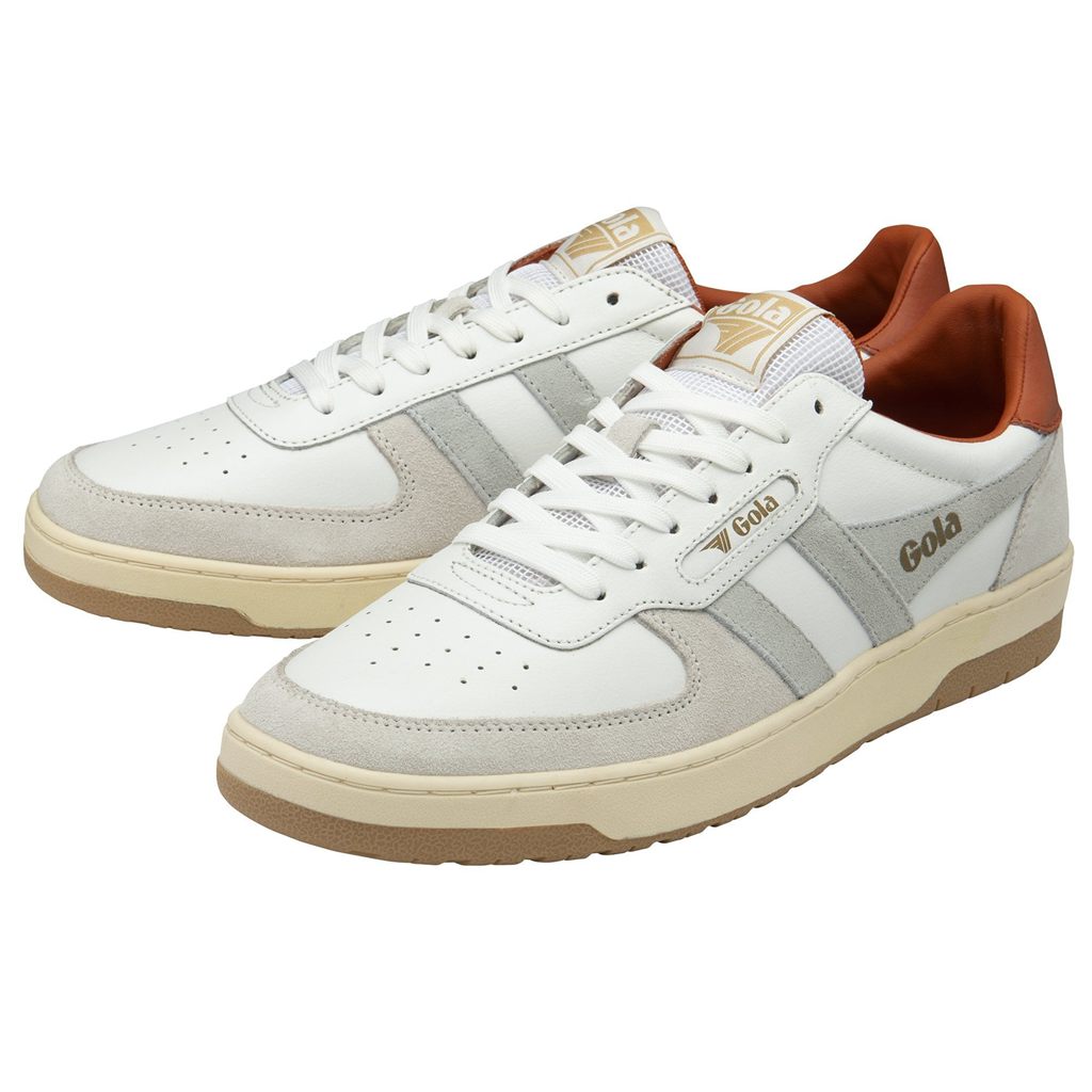 Gola Classics Hawk Sneakers Blancos Naranjas Mexico | PJX-681035