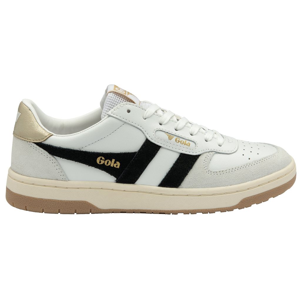 Gola Classics Hawk Sneakers Blancos Negros Dorados Mexico | ZBM-618439
