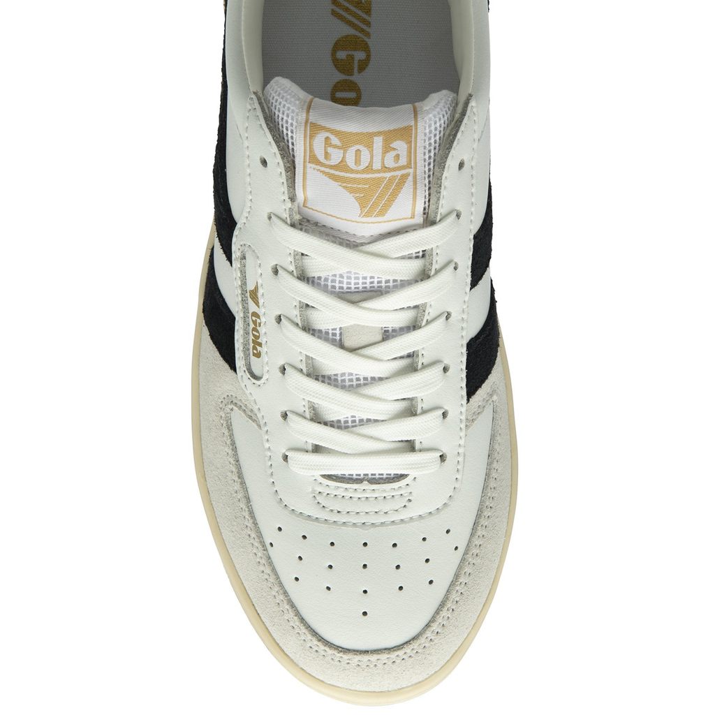 Gola Classics Hawk Sneakers Blancos Negros Dorados Mexico | ZBM-618439