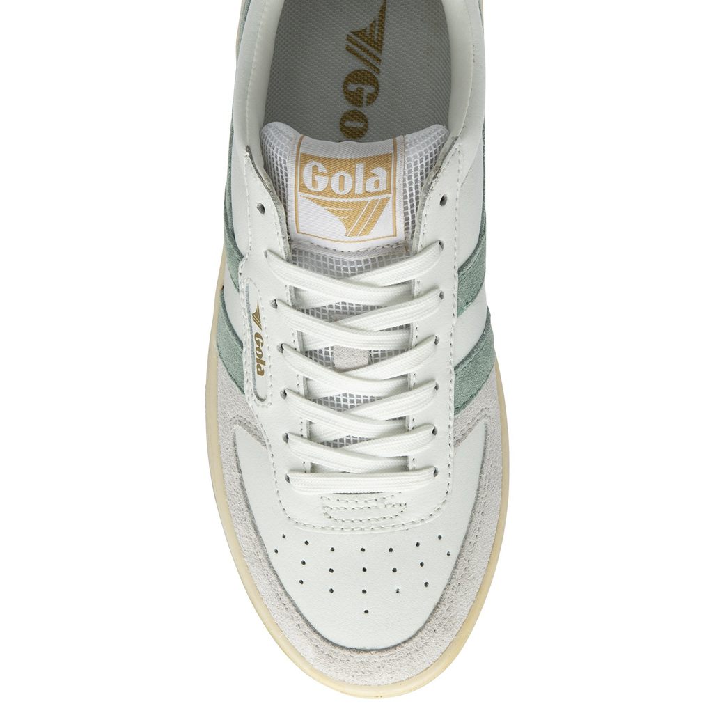 Gola Classics Hawk Sneakers Blancos Verdes Grises Claro Mexico | LRK-854126