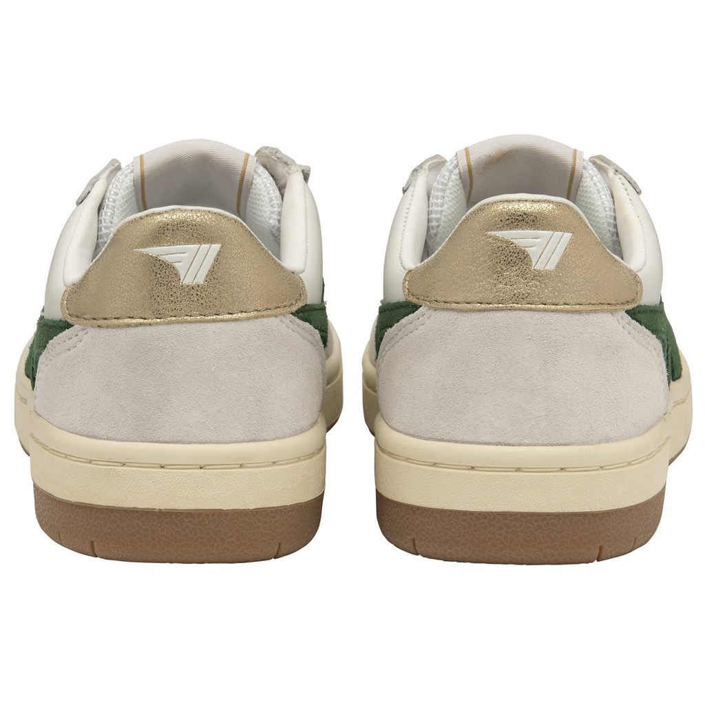 Gola Classics Hawk Sneakers Blancos Verdes Oscuro Dorados Mexico | SKA-593064