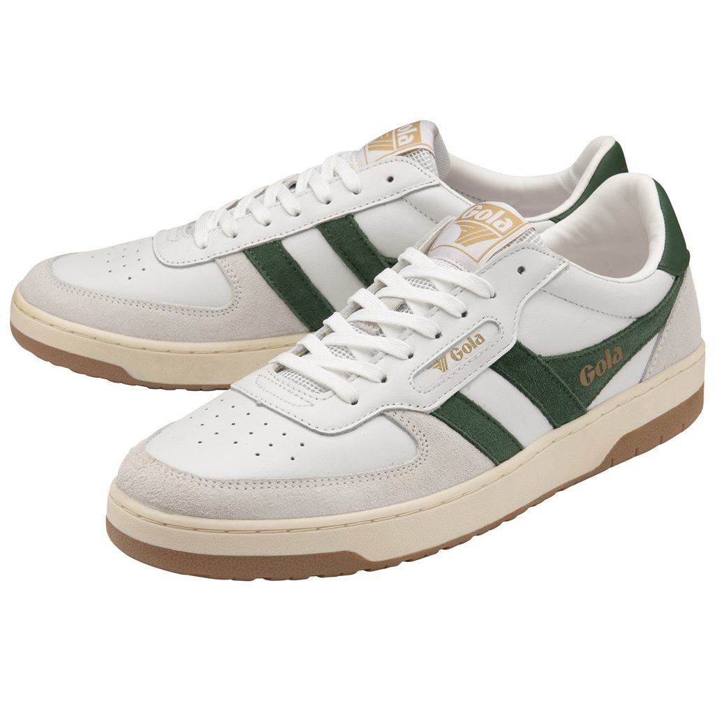 Gola Classics Hawk Sneakers Blancos Verdes Oscuro Mexico | MAD-806342