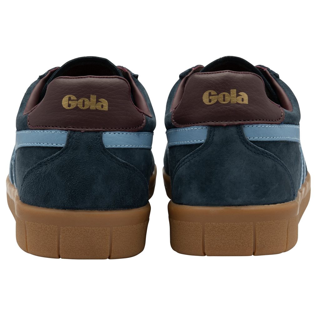 Gola Classics Hurricane Suede Sneakers Azul Marino Vino Mexico | HAV-420875