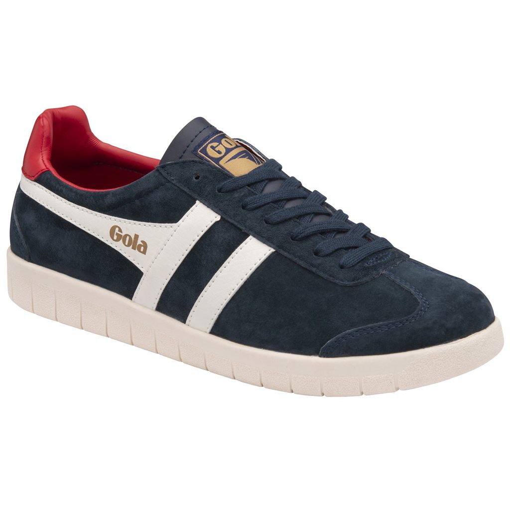 Gola Classics Hurricane Suede Sneakers Azul Marino Blancos Rojos Oscuro Mexico | JBX-901852