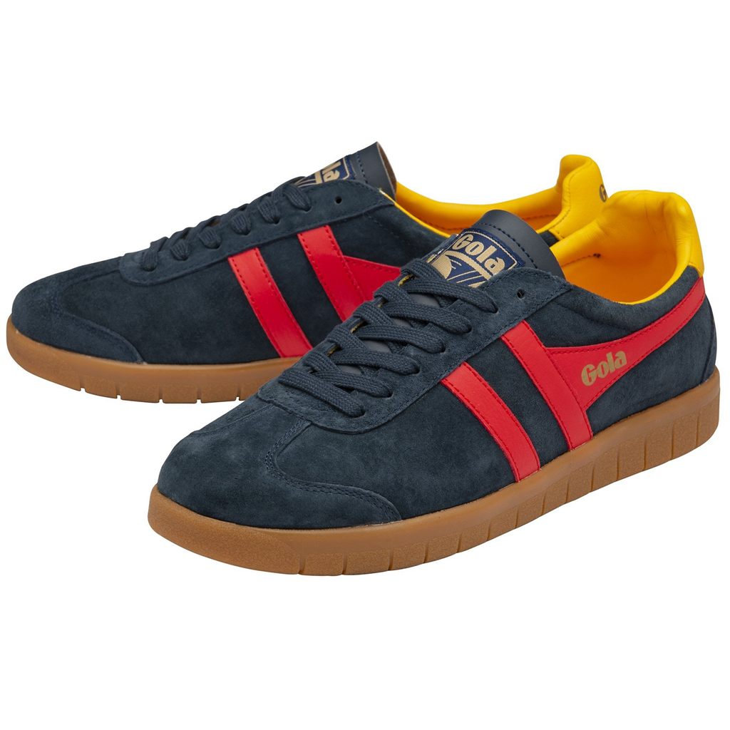 Gola Classics Hurricane Suede Sneakers Azul Marino Rojos Mexico | UEW-461350