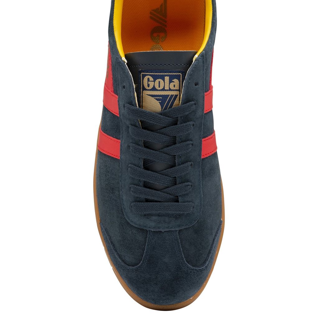 Gola Classics Hurricane Suede Sneakers Azul Marino Rojos Mexico | UEW-461350